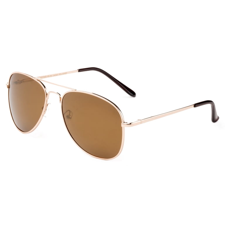 Polarized Aviator Sunglasses UV400 Protection Spring-Loaded Temples 56mm LotFancy Polarized Aviator Sunglasses for Women, Designer  main image 2