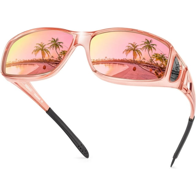 Polarized Sunglasses Fit Over Glasses For Men Women, Wrap Around