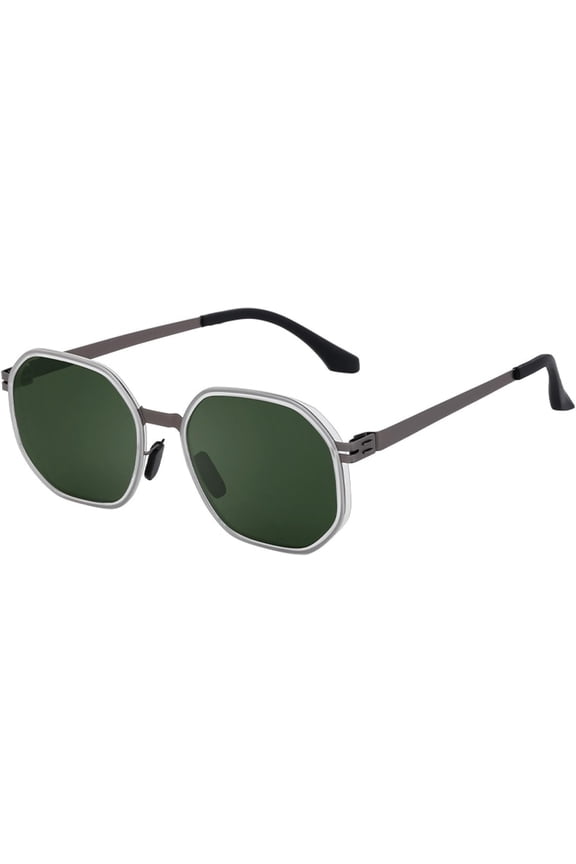 Polarized Sunglasses For Men And Women, Screwless Design, Metal Temples, Suitable For Shopping Riding Party