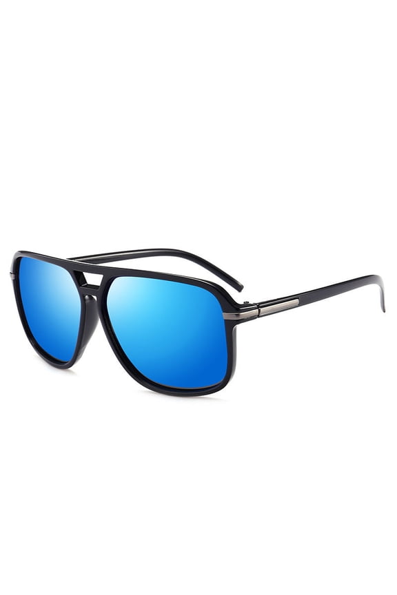 Polarized Sunglasses For Men UV400 Protection Driving Retro Fashion Oval Frame TAC Lens PC Frame