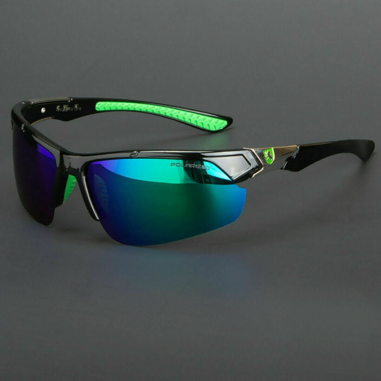 Polarized Sunglasses for Men & Women, Polarized HD Sport Wrap Men Cycling  Golf Ski Sunglasses Fishing Driving Glasses, Block 100% of UVA,UVB and UVC  Rays (Red) 