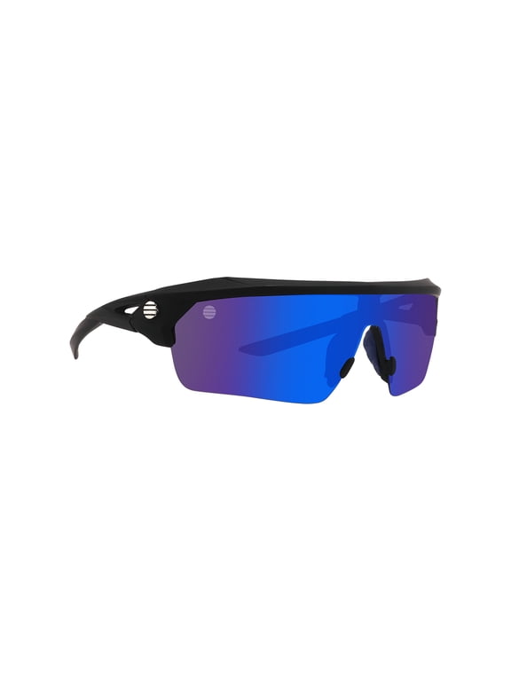 Polarized Sunglasses for Men & Women, Polarized HD Sport Wrap Men Cycling Golf Ski Sunglasses Fishing Driving Glasses, Block 100% of UVA,UVB and UVC Rays (Blue Lens)