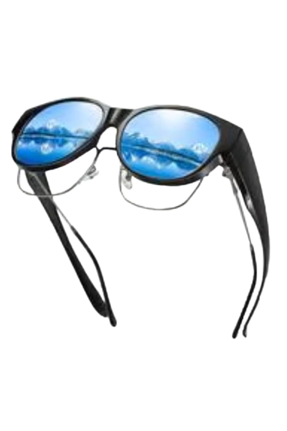 Polarized Sunglasses Over Glasses Women, Oversized Cat Eye Trendy Sun Shades UV400 Protection