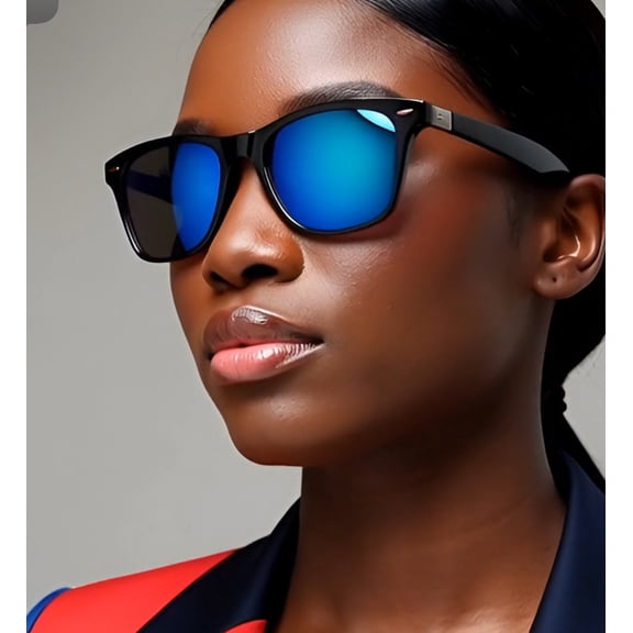 Polarized Sunglasses Square Light Weight Men Shades Driving Blue