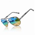 thumbnail image 1 of Polarized Driving Sunglasses With Color Changing Lens Metal Frame For Men And Women TAC Lens Great For Driving, 1 of 3