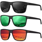 Polarized Sunglasses for Men Lightweight Sun Glasses with UV Protection Mens Sports Sunglasses for Golf Hiking Fishing Driving