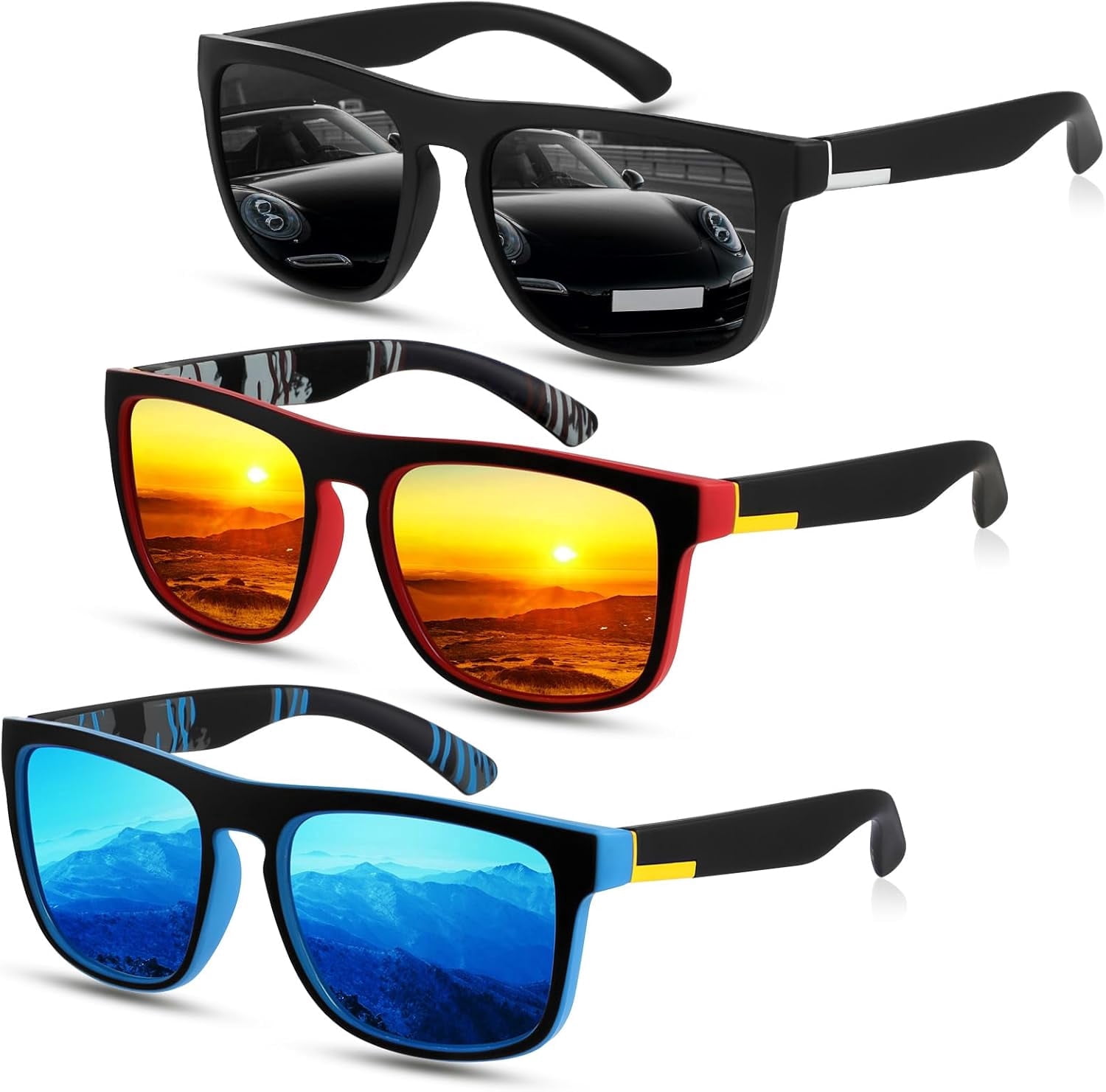 Polarized Sunglasses with UV Protection for Driving Fishing Golf (3 Pack) Amazon.com: INFI Fishing Polarized Sunglasses for Men  main image 4