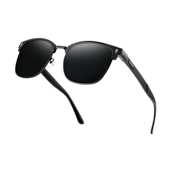 Polarized Sunglasses for Men UV - Protection Classic Shades for Driving Sports Fishing with Al-Mg Metal Frame