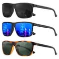 thumbnail image 1 of KALIYADI Polarized Sunglasses for Men and Women,Mens Classic Square Sun Glasses with UV Protection for Driving Fishing Golf(3 Pairs), 1 of 8