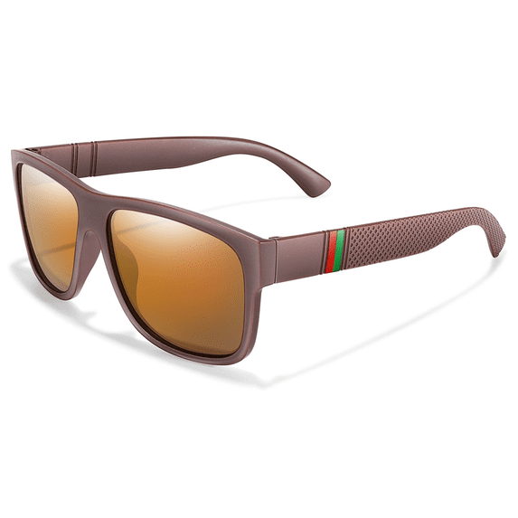 Polarized Sunglasses for Men and Women, Mens Sun Glasses with UV400 Protection for Driving Fishing Golf, Retro Oversized Square Mirror Sun Glasses