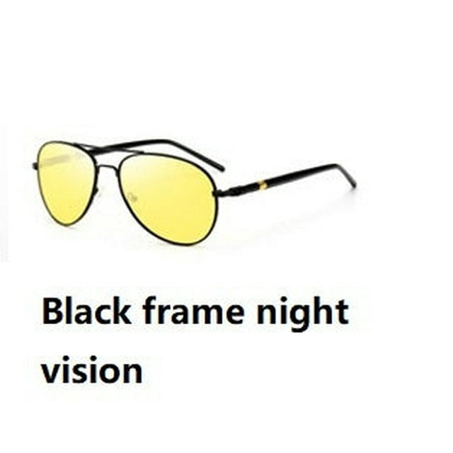 Polarized Sunglasses for Men and Women, UV400 Protection, Color Changing Metal Frame, TAC Lens, Night Vision Driving Glasses