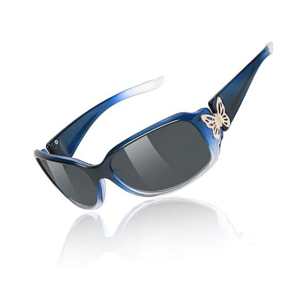 Polarized Sunglasses for Women with Wrap Around Butterfly 