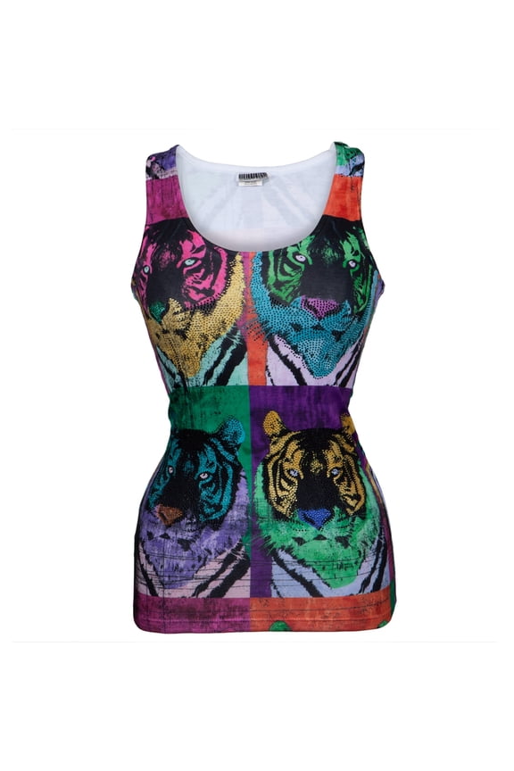 Polarized Tigers Juniors Tank Top - Medium