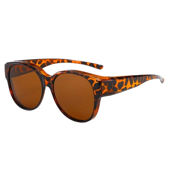 Polarized UV400 Sunglasses - Fit Over Glasses, Scratch-Resistant, Flexible Frame, with Case/Cloth, for Hiking/Beach/Car (Women)