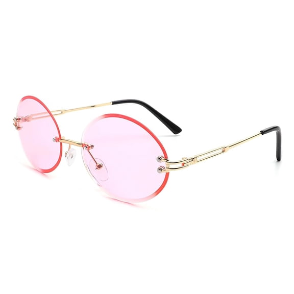 Polarized Unisex Sunglasses | Classic Gold Round Frame with Gradient Lenses | Stylish for Vacation & Everyday Fashion - HW2007-C4