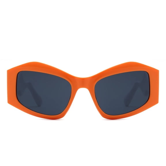 Polarized Unisex Sunglasses | Minimalist Gold Frame with Dark Lenses | Trendy for Everyday & Vacation Looks - HS2010-1-C3