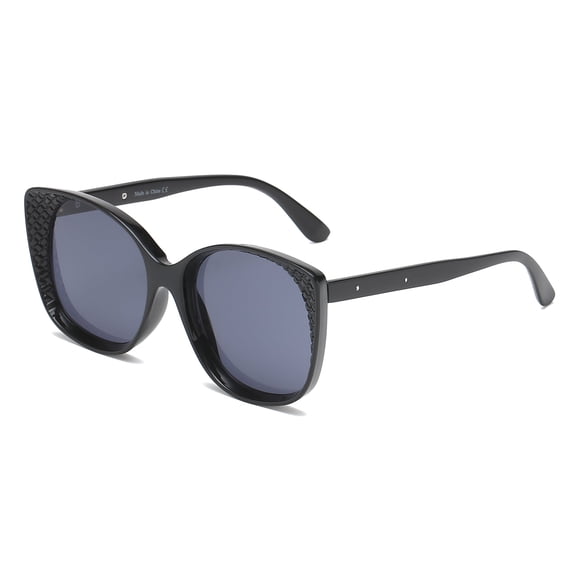 Polarized Unisex Sunglasses | Sleek Tortoise Shell Square Frame with Gradient Lenses | Ideal for Street Style & Relaxed Fashion - S1048-C1