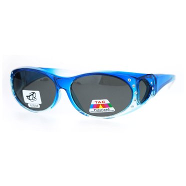 SA106 Women's Polarized Geometric Pattern Fit-Over Sunglasses – 60mm, UV400, Multicolor