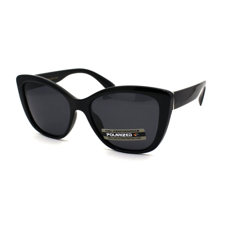 Polarized Womens Classic 90s Large Cat Eye Plastic Fashion  display picture 1