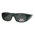 thumbnail image 1 of Polarized Womens Pearl Rectangular 58mm OTG Fit Over Sunglasses Green, 1 of 4