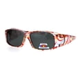 thumbnail image 1 of Polarized Womens Rectangular 57mm Fit Over Sunglasses Translucent Pink, 1 of 4