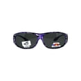 thumbnail image 1 of Polarized Womens Rhinestone Bling Fit Over Floral Print 63mm Sunglasses Purple, 1 of 3