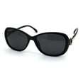 thumbnail image 1 of Polarized Womens Rhinestone Jewel Hinge Diva Sunglasses All Black, 1 of 3