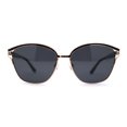 thumbnail image 1 of Polarized Womens Ribbon Frame Designer Fashion Style Sunglasses Gold Black, 1 of 4