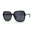 thumbnail image 1 of Polarized Womens Thic Plastic Butterfly Classy Fashion Sunglasses All Black, 1 of 4