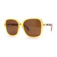 thumbnail image 1 of Polarized Womens Thic Plastic Butterfly Classy Fashion Sunglasses Yellow - Brown, 1 of 4