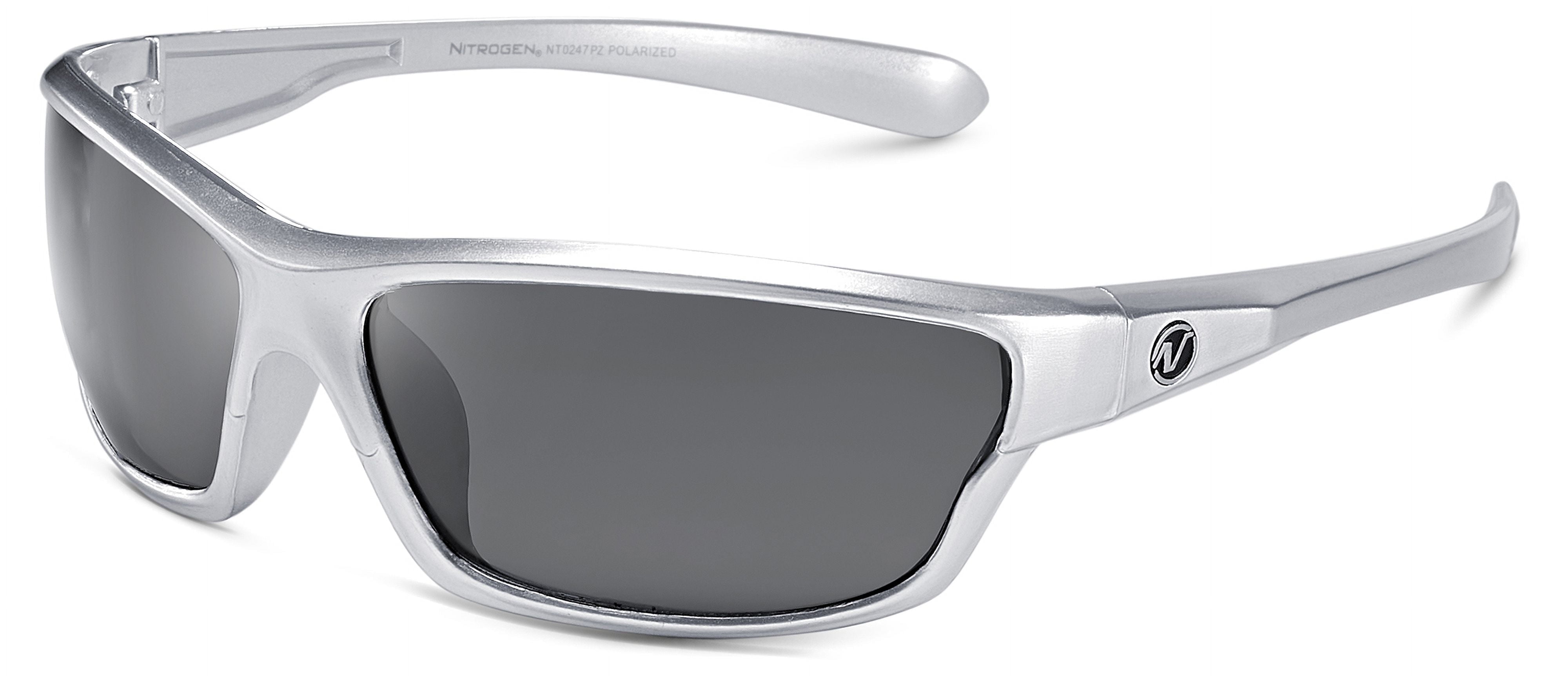 Black Wraparound Shield Sport Sunglasses W/ Non-Polarized Rainbow Lens - Foto 3