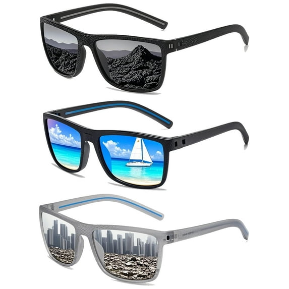 Polarized sunglasses for men and women, Mens Sunglasses Polarized UV protection Lightweight Sun Glasses for Driving Fishing Golf