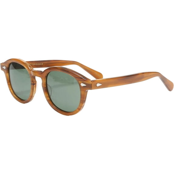 Polarized sunglasses retro fashion trend personality sunglasses, made of sheet material - green
