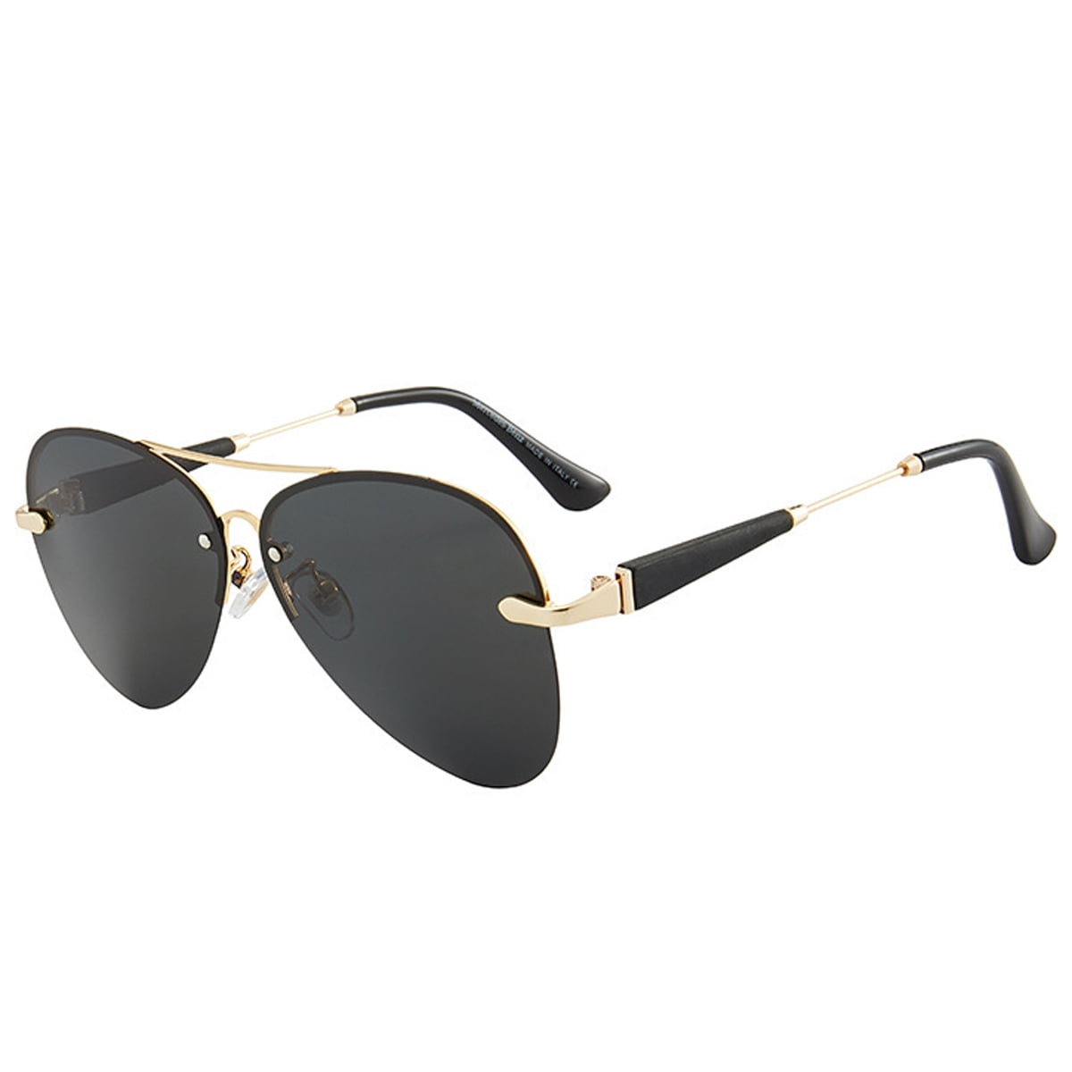 Polarized sunglasses without frames, stylish, Gold