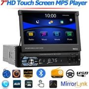 Polarlander 7 Touch Screen Car Stereo with 1 DIN, Mirror Link, GPS, Radio Cassette Player