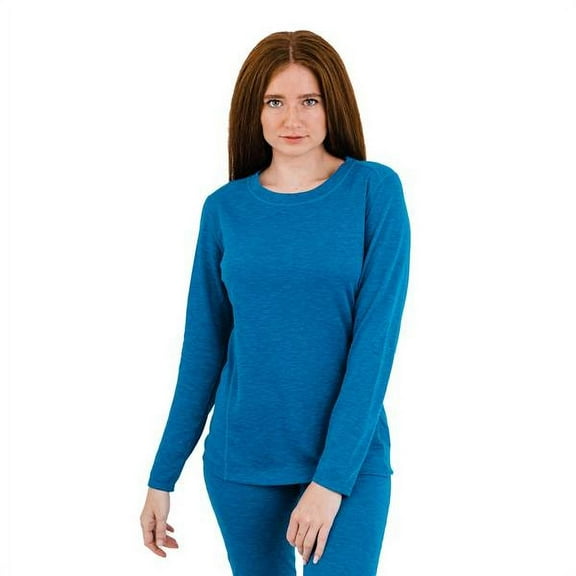 Polarmax Women's Double Layer Crewneck Midweight Relaxed Fit Base Layer