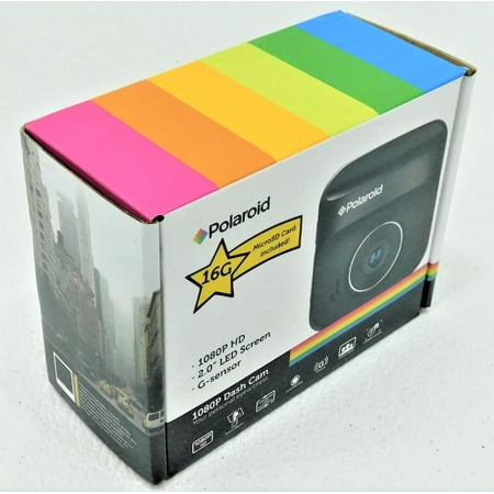 Polaroid 1080P PD-E73H HD Dash Cam Car Dashcam 2" LED Display Screen Black