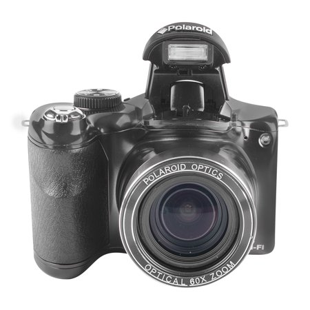 Polaroid 18 MP 60X Optical Zoom Digital Camera, 3" Preview Screen, Black