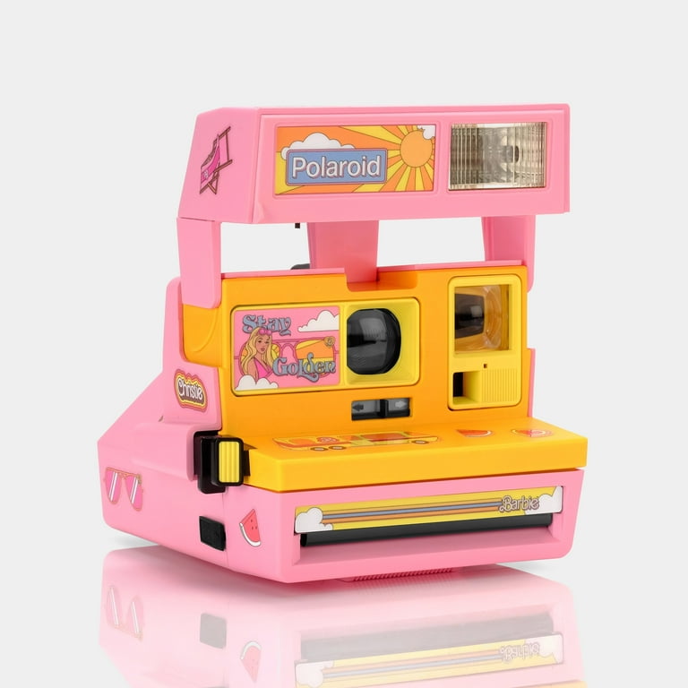 Polaroid 600 Camera, Malibu Barbie Edition, Pink and Gold