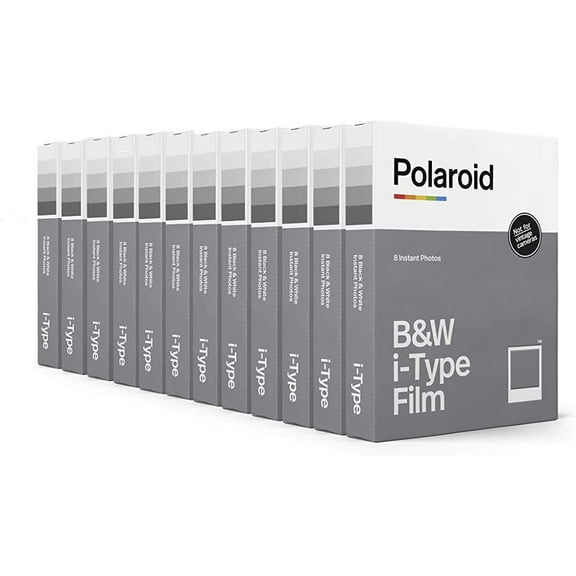 Polaroid B&W Film for I-Type 12 Pack, 96 Photos 6090