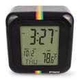 thumbnail image 1 of Polaroid Black Desktop Digital Clock with 12/24 Hour Display, Indoor Temperature, Calendar Display, Alarm/Snooze Functionalities with Back Light, 1 of 9