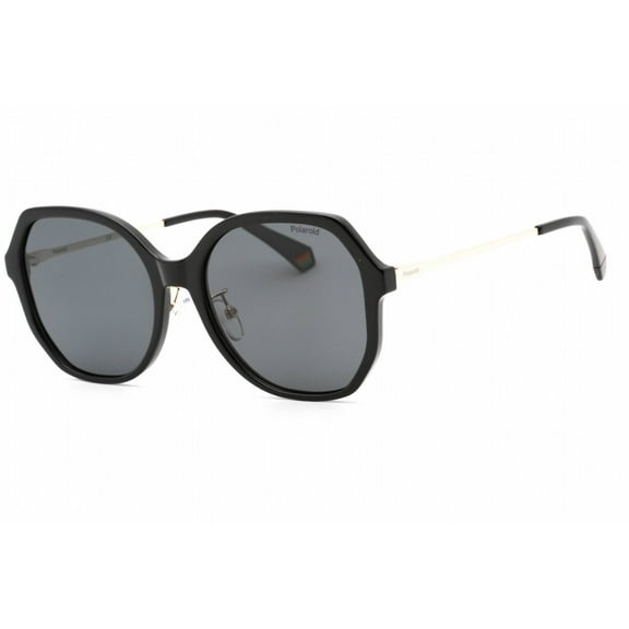 Polaroid Core PLD 6177/G/S 0807 M9 Women's Black Square Sunglasses