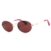 Polaroid Core PLD 6228/S/X 0LTAKL 53mm Oval Sunglasses Women's Lilac Gold Copper