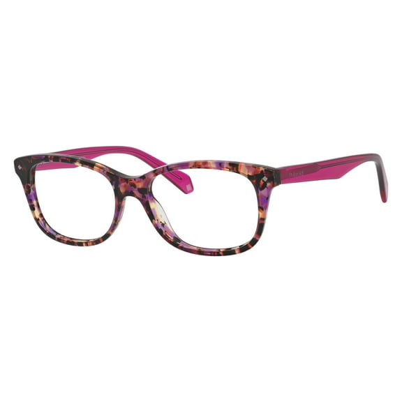 Polaroid D 321 Full Rim Rectangular Havana Fuchsia Eyeglasses