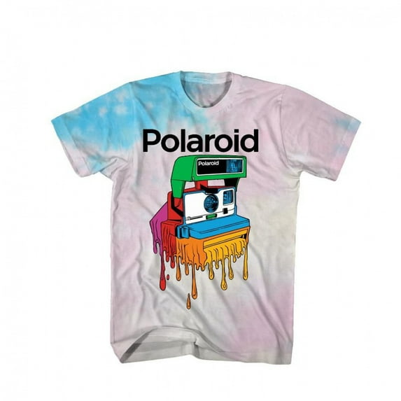 Polaroid Dripping Camera Tie Dye T-Shirt-2XLarge