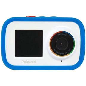 Polaroid Dual Screen WiFi Action Camera 4K,18MP, Waterproof, Blue and White