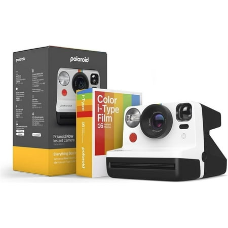Polaroid - Now Instant Film Camera Bundle  Generation 2 - Black & White