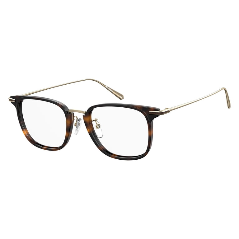 Polaroid Full Rim Rectangular Havana Gold Eyeglasses  display picture 2
