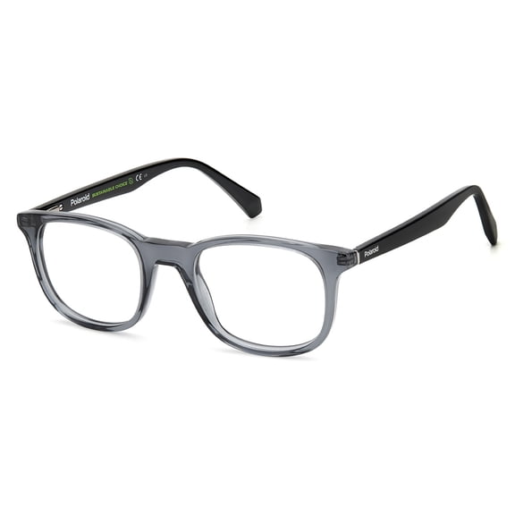 Polaroid Full Rim Square Gray Eyeglasses