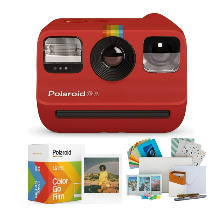 Polaroid Originals GO Instant Mini Camera, Red, Self-Timer, Color